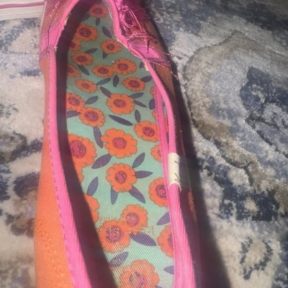 Kate Spade Ked Orange and Pink Loafers Size 10 - Picture 5 of 9